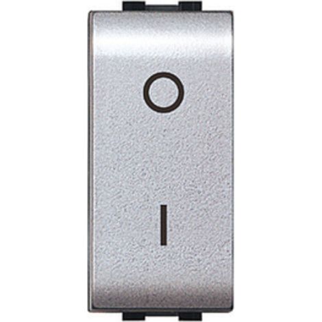 LIFE 4009 TEC INTERRUTTORE BIPOLARE ARGENTO SATIN- 12,0 pz