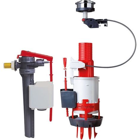Ensemble de mécanisme ESAY + Robinet flotteur JOLLYFILL - double chasse 3/6L à câble - Wirquin pro