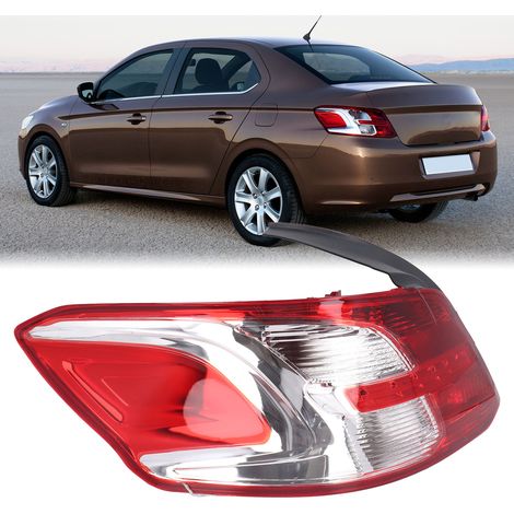OEM-Referenz: 9674807780 Rücklichteinheit ohne Leuchtmittel, linke Seite, kompatibel mit Peugeot 301 2012-2016 (Übergröße) (1/5)
