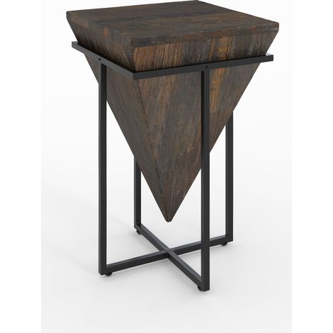 Moyenne table d'appoint en bois et métal - SHANGHAI (1/5)