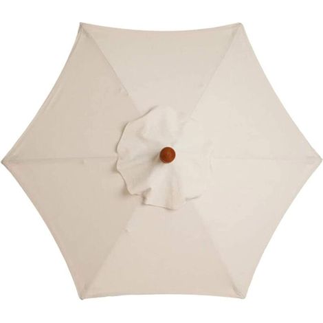 Housse de parasol 3 m – Tissu polyester double couche imperméable et anti-UV – Compatible cadres bois, acier, aluminium (1/5)