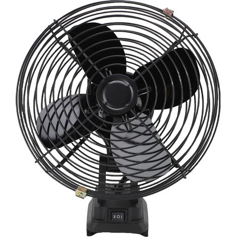 Ventilateur de chantier sans fil adapté à la batterie BL1840, portable, 35W, 4000 tr/min, lames en fer de 8 pouces, 2 ports USB, chantier de construction, industrie extérieure (1/5)