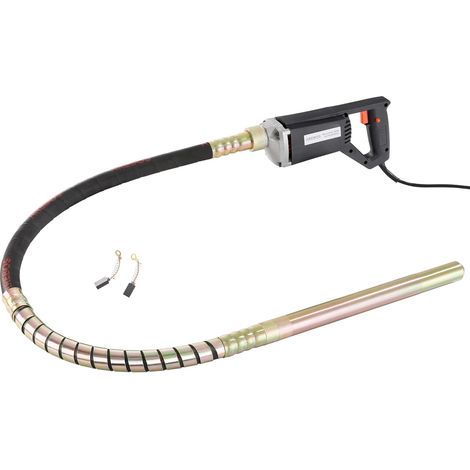 Arebos – Vibrateur à béton 580W – Moteur en cuivre 4000 tr/min – Tuyau flexible 1,5m – Tête vibrante Ø 35mm pour béton armé