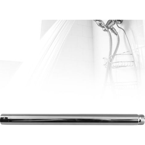 Bras de Douche Extension Tube Stainless Steel 201 Extension 10in Chrome pour Douchette Fixation Basse (1/5)