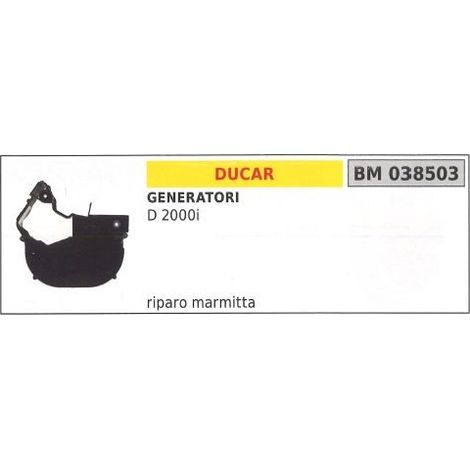 Silenciador de escape DUCAR generador D 2000i 038503