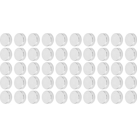 Kit de 50 aimants disques en néodyme à fort magnétisme, ronds, 15 x 2 mm, pour réfrigérateur DIY (1/5)