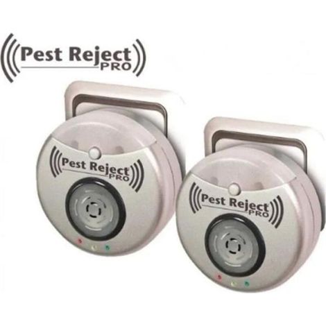 Répulsif électronique contre les moustiques - Répulsif contre les rongeurs et les insectes - Technologie ultrasonique - (Lot de 2) (1/5)