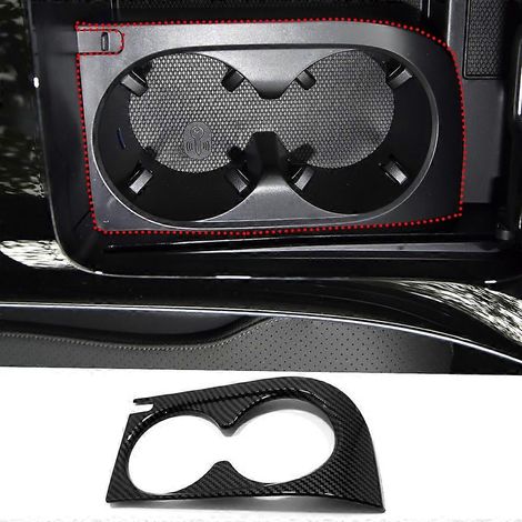 Accessoires pour voitures Mercedes-Benz Classe C : Garniture de couvercle de porte-gobelet pour siège avant (2022-2025) (1/5)