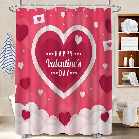 Rideau de douche tissu polyester 180x180 avec 12 œillets polyester pour salle de bain pour offrir à noël ou un anniversaire (1/5)