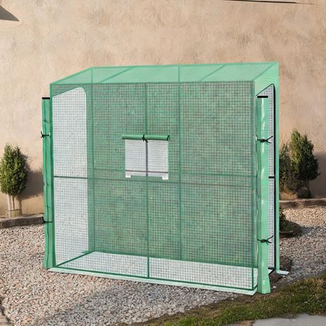 Serre tunnel 200 x 80 x 200 cm verte à double paroi UV (1/5)