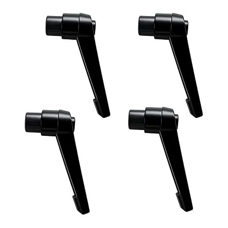 Poignées de Serrage Réglables M8 en Acier Inoxydable, Poignée de Machine avec Filetage Mâle pour Outils, Soudage, Appareils d'Impression, Noir (1/5)