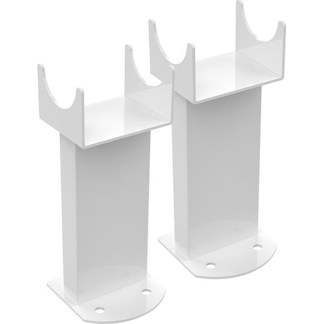 White Floor Mounting Feet Legs for Flat Panel Central Heating Designer Radiator (1/2)