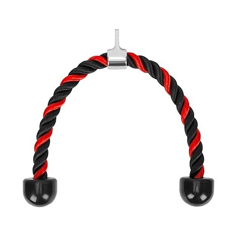 Corde Triceps pour Poulie Musculation, en polyéthylène avec embouts PVC, Accessoire Tirage, Station de Salle Sport, Maison (1/5)