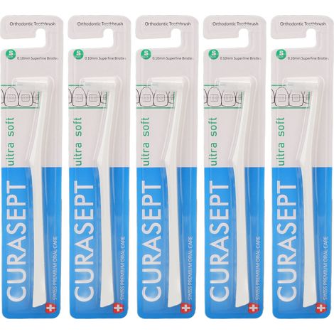 5 Brossettes Interdentaires Souples pour Appareil Dentaire - Nettoyage Complet des Espaces Étroits - Blanc (1/5)