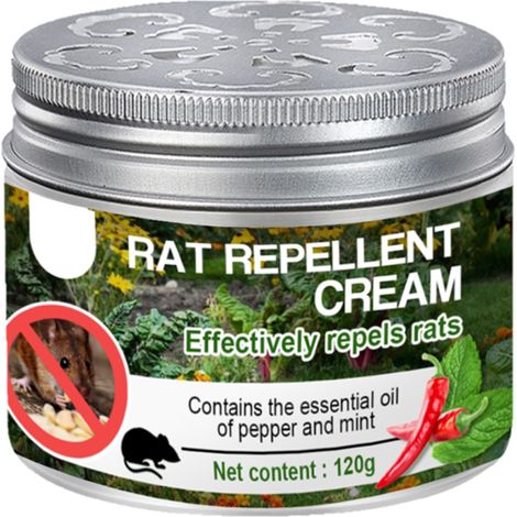 Rattenabwehrcreme 120g - Natürliches Nagetierabwehrmittel ohne Chemikalien (1/5)