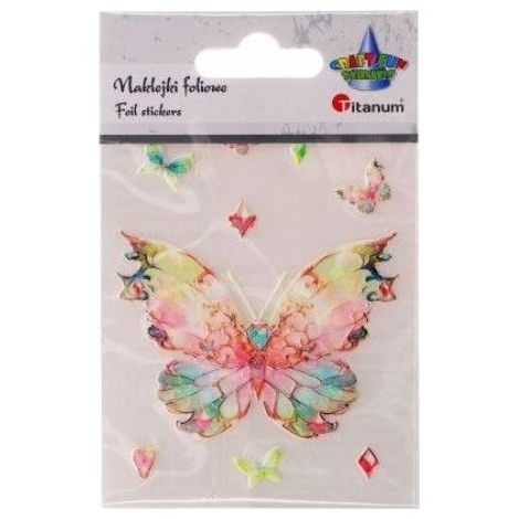 Adesivi a forma di farfalla in lamina, 74x55 mm, 9 pezzi