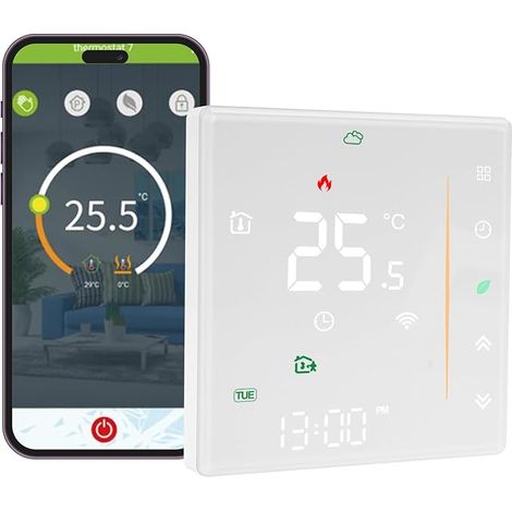 Thermostat numérique Wi-Fi pour chauffage au sol - 5 A - 230 V - Régulateur (1/5)