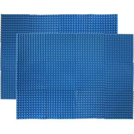 24 pièces de mousse d'insonorisation de studio haute densité ignifugée de 12121 pouces pour les diffusions KTV en studio