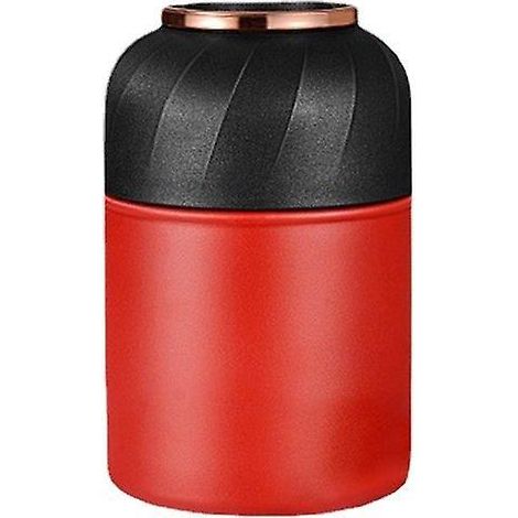 Großes Fassungsvermögen, Edelstahl, vakuumisoliert, für warme und kalte Speisen, Lea-850ml-Rot