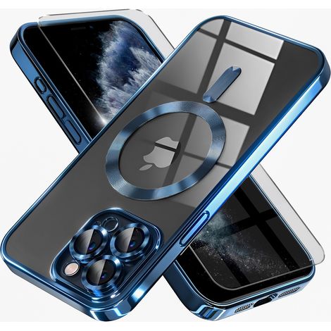iPhone 11 Pro Hülle, Electro MagSafe, Blau + Displayschutzfolie (1/5)