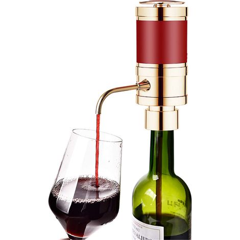 Aérateur de vin électrique portable, distributeur de vin intelligent, oxydant à vin à vin à vin à vin unique, robinet de pompe à vin à vin instantané,D'or (1/5)