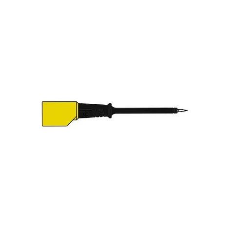 Pointe de touche 4mm pour fiche avec reprise arriere - noir (pr,f 2s)