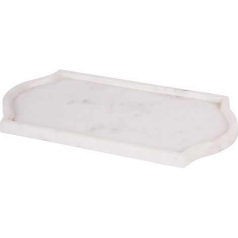 Genoa Tray - Marble - L16 x W33 x H2 cm - White