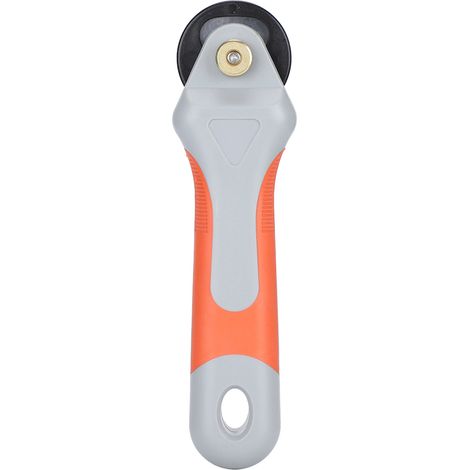 Lot de 2 Couteaux Rotatifs Manuels Découpe Ronde Orange et Gris pour Couture, Tissus, Patchwork et Bricolage Créatif (1/5)