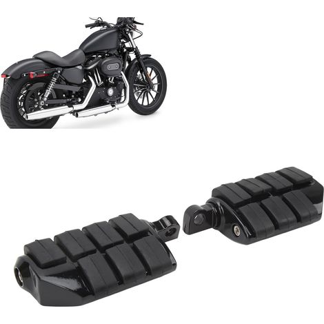 Accessoires moto : Repose-pieds de protection moteur, vendus par paire, compatibles avec les modèles FXCW, FXCWC, FXS, FXSB et FXSBSE à partir de 2008 (Référence : repose-pieds 7 segments noir brillan (1/5)