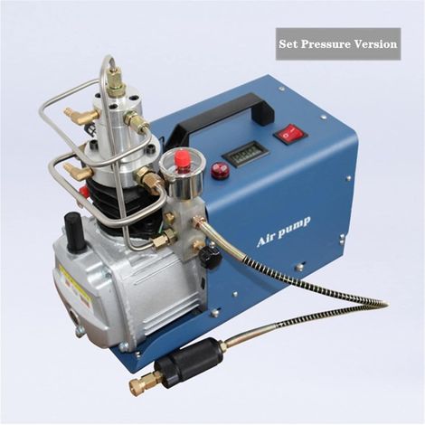 1.8KW 300Bar 30Mpa 4500Psi compresseur d'air électrique Haute Pression Pompe à Air pneumatique Pistolet à air comprimé PCP gonfleur (Color : Type, Size : Pressure Setting) (1/5)