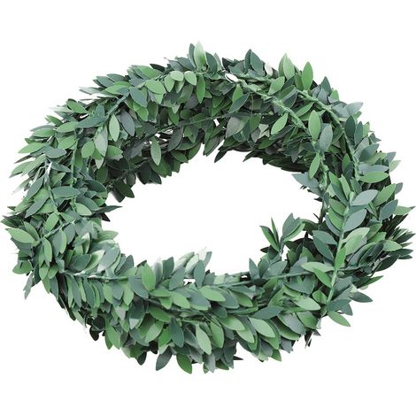 Liane Artificielle En Plastique - Feuilles Vertes Style Rotin - Décoration Intérieure Et Plafond - Lot De 1 (1/5)