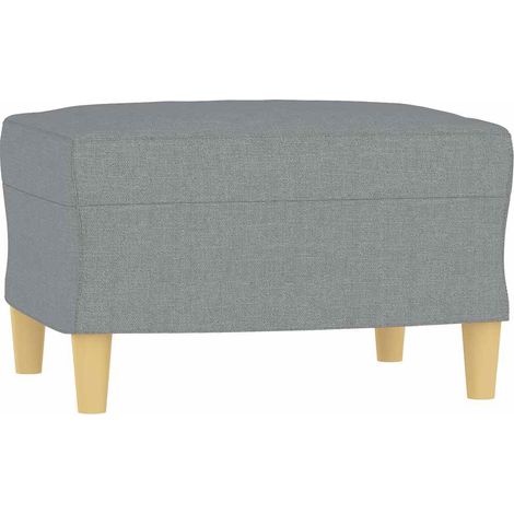 Repose-pied Gris clair 60x50x41 cm Tissu
