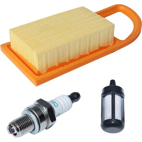 Kit Filtre à air / Filtre à carburant / Bougie pour Stihl BR500 BR550 BR600 Souffleur à dos, Filtre à air, Filtre à carburant, Bougie d'allumage (1/5)