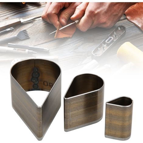 Matrices de découpe en cuir, outils en acier pour le bricolage en cuir, moules et outils de poinçonnage, goutte d'eau (1/5)