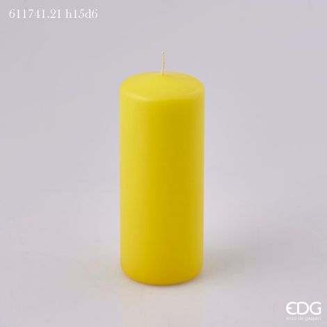 CANDELA CLASSICA MOCCOLO H.15 D.6 GIALLO
