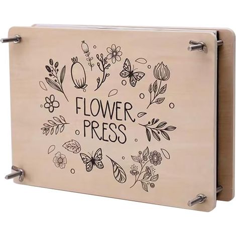 Kit de presse à fleurs professionnel - 30 x 21 cm - Pour adultes - Pour sécher les fleurs et l'art des fleurs pressées