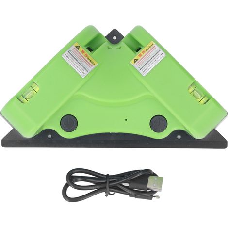 Niveau à ligne laser 90° précis multifonction, équerre pour carrelage bleu, outil de nivellement d'angle droit haute exactitude