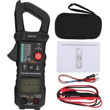 ET8201 600A 600V AC/DC Stromzangen-Multimeter mit intelligenter automatischer Identifizierung und hoher Genauigkeit (1/4)