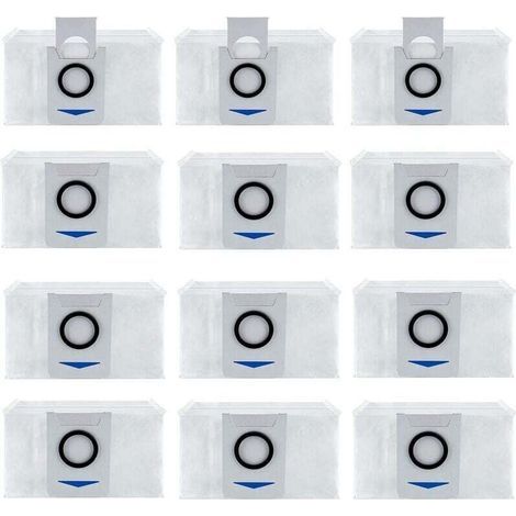 Paquete de 12 bolsas para aspiradora Ecovacs Deebot X1 Omni / X1 e Omni, accesorios de repuesto para aspiradora. (1/5)