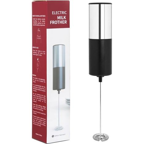 Mousseur à lait électrique portable pour café, lattes et œufs. (1/5)