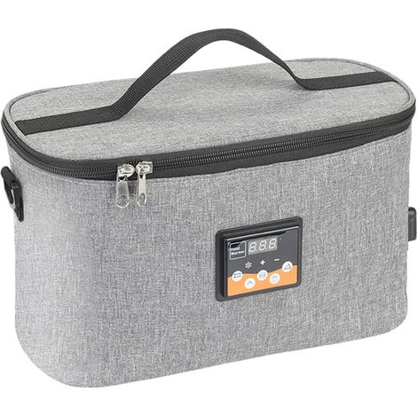 FOREHILL Four portable 12V Chauffe-aliments pour voiture Mini four personnel avec affichage numérique Température préréglée 8L Boîte à lunch Chauffe-voiture électrique pour les voyages en voiture Camp (1/5)