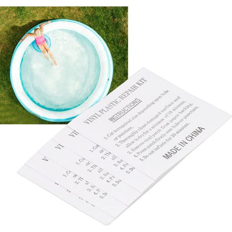 50PCS Autocollants de Réparation Transparente pour Piscine et Jouets Gonflables Patchs Auto-Adhésifs 6x6CM (1/5)