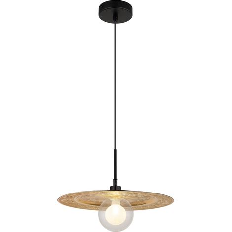 Globo - lámpara colgante - RIGA - dorado - metal - Ø 33cm - G9 - (1/5)