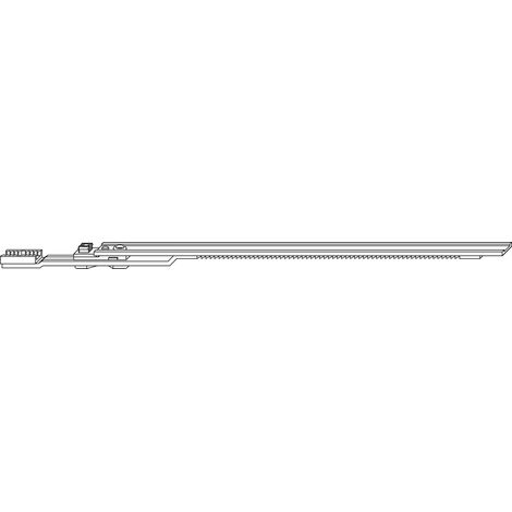 ROTO NT/NX Getriebeverlängerung L=330 mm ohne Zapfen kuppelbar silber (1/2)