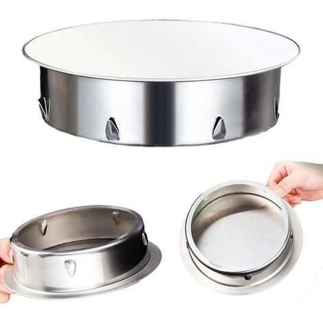 Bouchon Tuyau de Poele 125mm Chapeau Cheminée en Acier Inoxydable Bouchon Cheminée Perforé pour Tous Types Tuyaux Poêle de 125 mm Cache Tuyau en Acier Inoxydable Ignifuge (1/5)