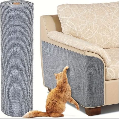 Tapis à griffer auto-adhésif pour chat, griffoir et planche à grimper, tapis de protection pour meubles (40200cm) (1/5)