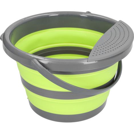 Seau pliable 5L Grande capacité Écologique Non toxique Sans odeur Multifonction (1/5)