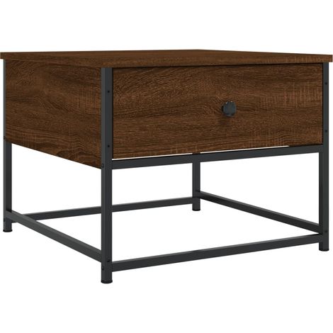Maison Exclusive - Couchtisch Braun Eichen-Optik 51x51x40 cm Holz