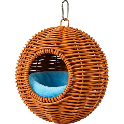Petite Maison pour Perruches Noix De Repos Lavable Perruche Nichoir Dortoir Inséparables Adapté Aux Propriétaires D'Animaux, Amoureux, Ara, Conure, Zoo, Volières, Salon, Chambre (1/5)