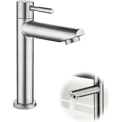 18 cm Waschtischarmatur – Wand- oder Standarmatur – Elegantes, zylindrisches Design (1/5)